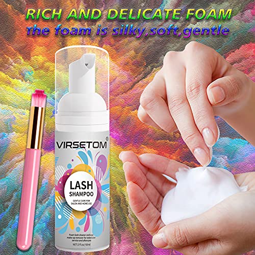 Eyelash Extension Cleanser, Eyelash Extension Shampoo For Eyelashes Cleansing...