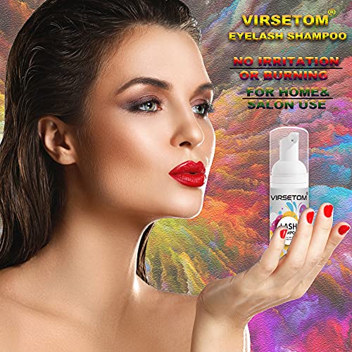 Eyelash Extension Cleanser, Eyelash Extension Shampoo For Eyelashes Cleansing...