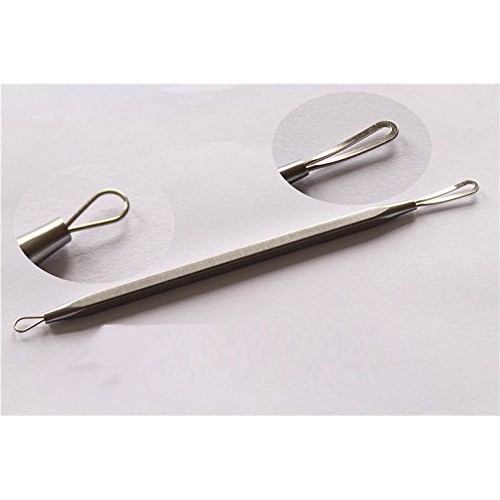 Face Care Stainless Steel Skin Remover Kit Blackhead Blemish Acne Pimple Extr...
