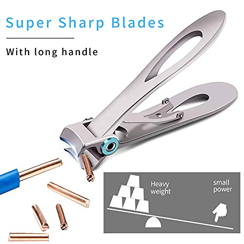 Nail Clippers Set,Fingernail Toenail Clippers for Thick Nails,Nail Clipper fo...