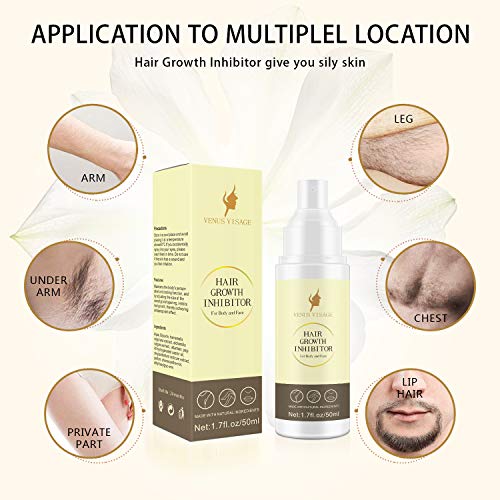 Hair Inhibitor 50ml Upgraded, Hair Stop Growth Spray, Non-Irritating Hair Rem...