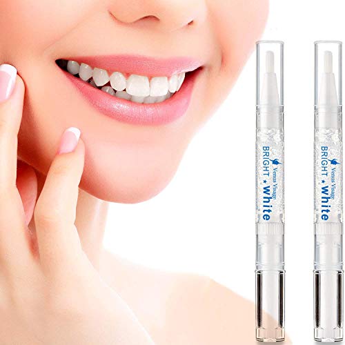 Venus Visage Teeth Whitening Pen(2 Pens), 20+ Uses, Effective＆Painless, No S...