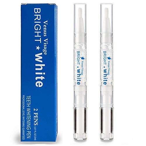 Venus Visage Teeth Whitening Pen(2 Pens), 20+ Uses, Effective＆Painless, No S...