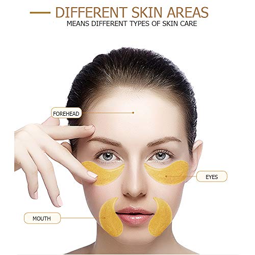 30 Pairs VENZEN Gold Eye Mask Power Crystal Gel Collagen Masks, Great For Ant...