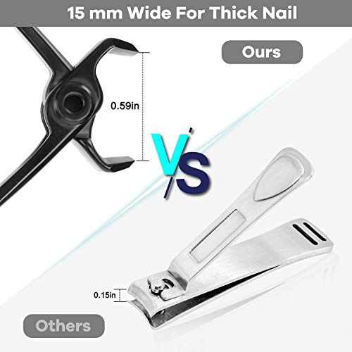 Thick Toenail Clipper – Vepkuso Wide Jaw Opening Oversized Stainless Steel To...