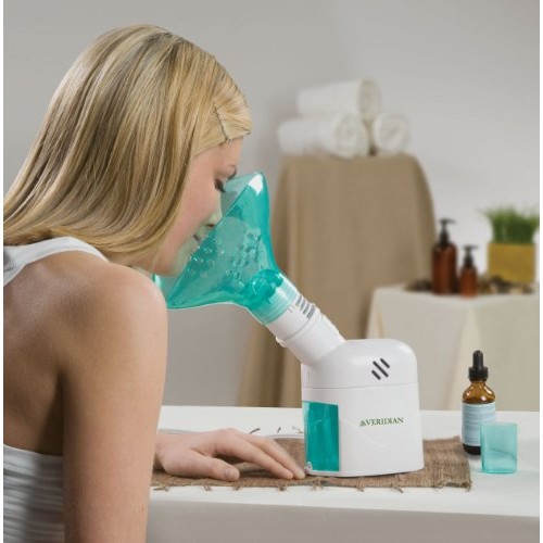 Veridian Healthcare Steam Inhaler Respiratory Vapor Therapy, Green, 1 Count (...