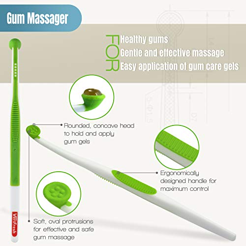 VeriFresh Natural Gum Care Kit - Gum Stimulator & Massager with Gum Gel – Pat...