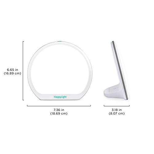 Verilux® HappyLight® Alba - New Round UV-Free LED Therapy Lamp, Bright White ...