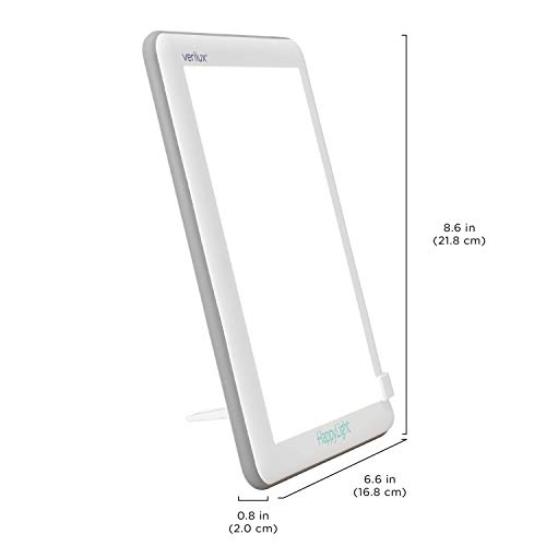 Verilux® HappyLight® Lucent - UV-Free LED Light Therapy Lamp, Bright White wi...