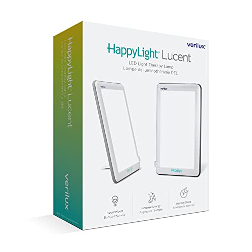 Verilux® HappyLight® Lucent - UV-Free LED Light Therapy Lamp, Bright White wi...