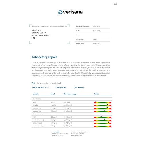 Comprehensive Hormone Test for Women, Men & Children – Testing Kit for 8 Horm...