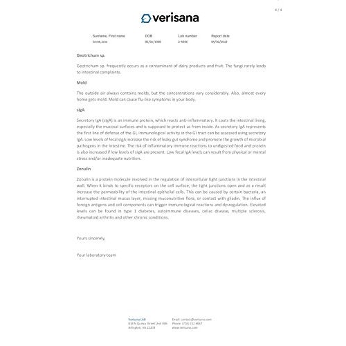 Leaky Gut Complete Stool Test – Determine Leaky Gut Syndrome, Candida & Gut F...