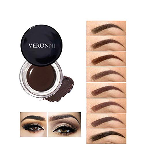 VERONNI Eyebrow Cream,Brow Color Long Lasting Waterproof Eyebrow Pomade Gel,E...