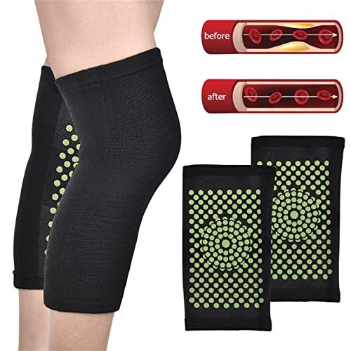 Wormwood Self Heating Knee Pads, 1 Pair Heated Warm Knee Brace, Moxibustion P...