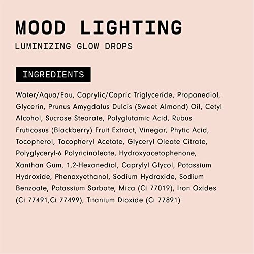 Versed Mood Lighting Luminizing Glow Facial Drops, Sheer Golden - Liquid High...