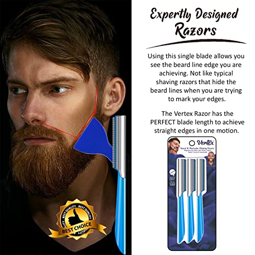 Beard Mustache Straight Edge Razor – Mens Beards Edgers Trimmer Shaping Tool ...