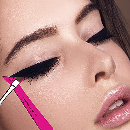 Eyeliner Stencils Wing Tips – Eyebrow Stencil Reusable For Beginners With Liq...