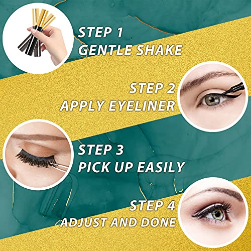 VESHELY Magnetic Eyelashes with Eyeliner Kit,7 Pairs Natural Reusable Magneti...