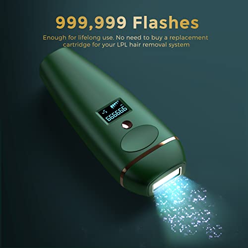 IPL Hair Removal, VEYFUN Hair Removal for Women with 5 Intensity Levels, 2 Fl...