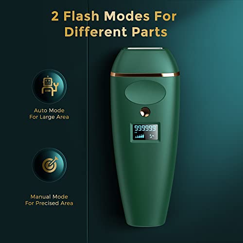 IPL Hair Removal, VEYFUN Hair Removal for Women with 5 Intensity Levels, 2 Fl...