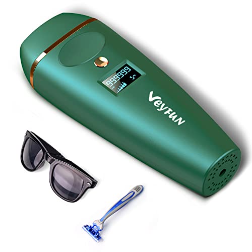 IPL Hair Removal, VEYFUN Hair Removal for Women with 5 Intensity Levels, 2 Fl...