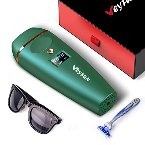 IPL Hair Removal, VEYFUN Hair Removal for Women with 5 Intensity Levels, 2 Fl...