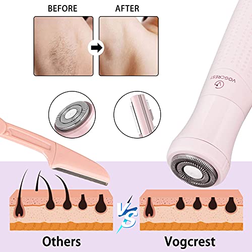 Eyebrow Trimmer & Facial Hair Removal for Women, 2 in 1 Eyebrow Razor and Hai...