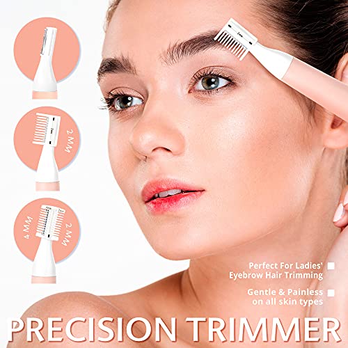 Eyebrow Trimmer & Nose Hair Trimmer for Women, Precision Lady’s Clipper for N...