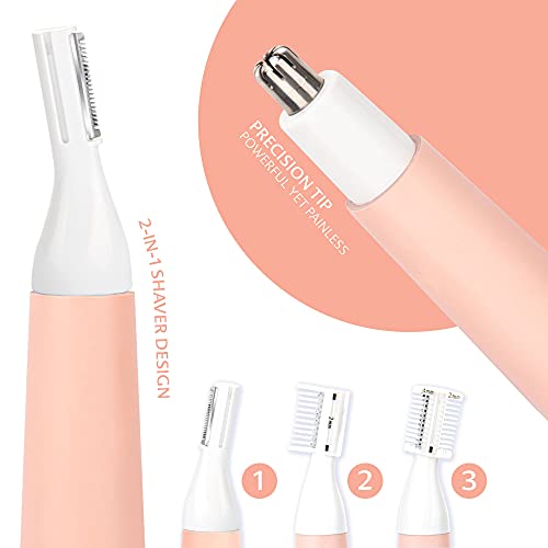 Eyebrow Trimmer & Nose Hair Trimmer for Women, Precision Lady’s Clipper for N...