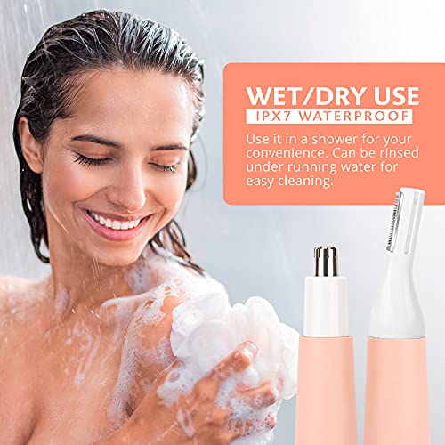Eyebrow Trimmer & Nose Hair Trimmer for Women, Precision Lady’s Clipper for N...
