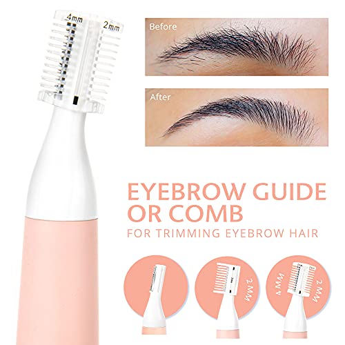 Eyebrow Trimmer & Nose Hair Trimmer for Women, Precision Lady’s Clipper for N...