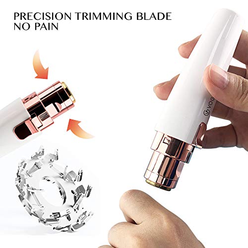Rechargeable Eyebrow Trimmer & Facial Hair Remover for Women, 2 in 1 Eyebrow ...