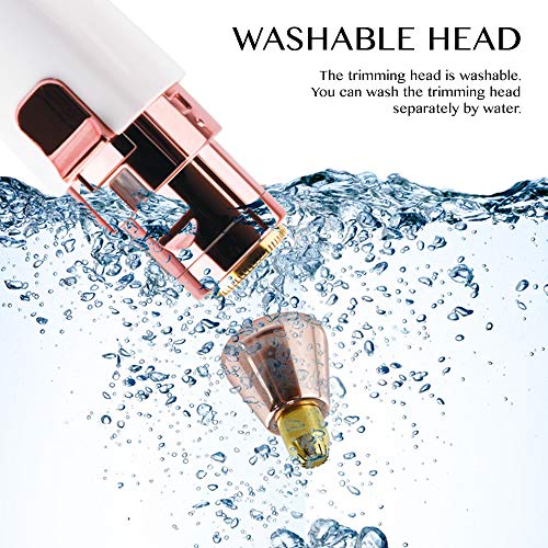 Rechargeable Eyebrow Trimmer & Facial Hair Remover for Women, 2 in 1 Eyebrow ...