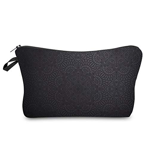 Vghow Black Makeup Bags , Cute Travel Waterproof Cosmetic Pouch Toiletry Bag ...