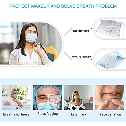 10PCS 3D Mask Bracket Silicone Mask Bracket Inner Support Frame More Space fo...