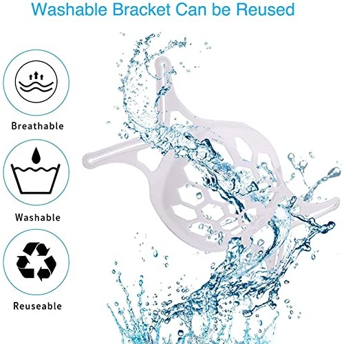 10PCS 3D Mask Bracket Silicone Mask Bracket Inner Support Frame More Space fo...