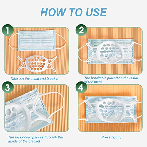 10PCS 3D Mask Bracket Silicone Mask Bracket Inner Support Frame More Space fo...