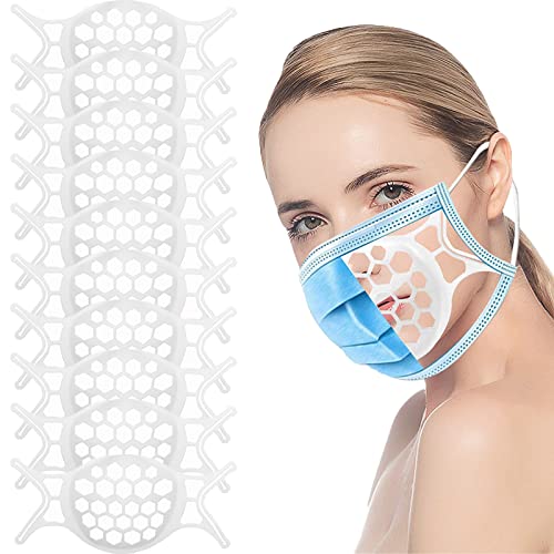 10PCS 3D Mask Bracket Silicone Mask Bracket Inner Support Frame More Space fo...
