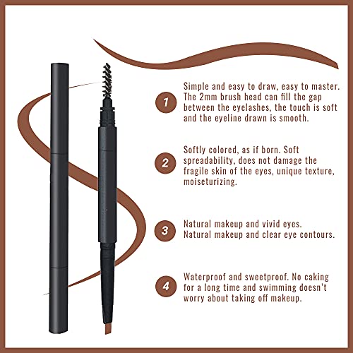 Eyebrow Stencils & Eyebrow Pencil, 10 Styles of Eyebrow Shaper, Reusable Eyeb...