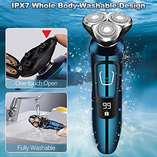 Electric Razor for Men,Viatia Rechargeable Mens Shaver Wet and Dry Electric R...