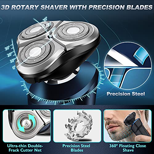 Electric Shavers for Men,Viatia Electric Razor for Men,Wet & Dry Waterproof M...