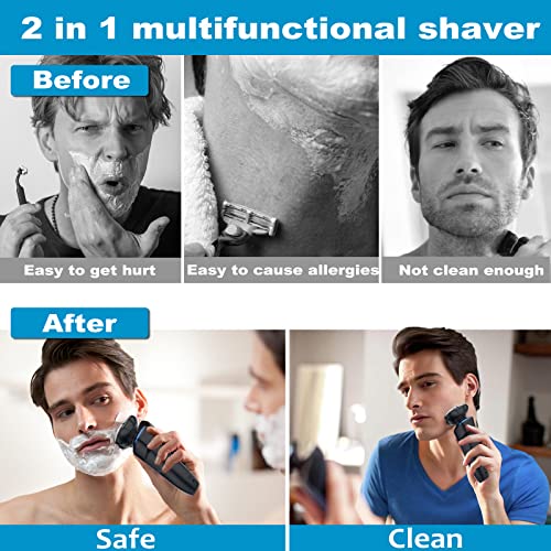 Electric Shavers for Men,Viatia Electric Razor for Men,Wet & Dry Waterproof M...