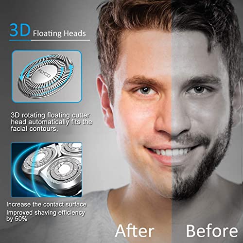 Electric Shavers for Men,Viatia Electric Razor for Men,Wet & Dry Waterproof M...