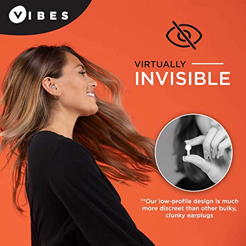 Vibes High-Fidelity Earplugs - Invisible Ear Plugs for Concerts, Musicians, M...