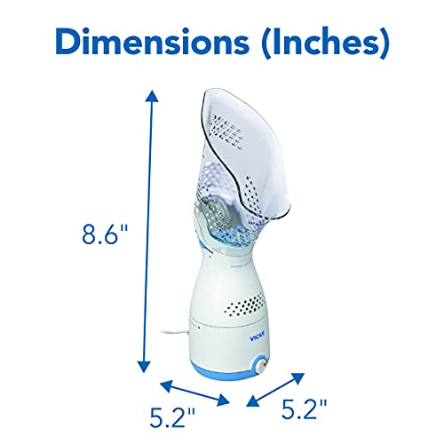 Vicks Personal Sinus Steam Inhaler with Soft Face Mask – Face Humidifier with...