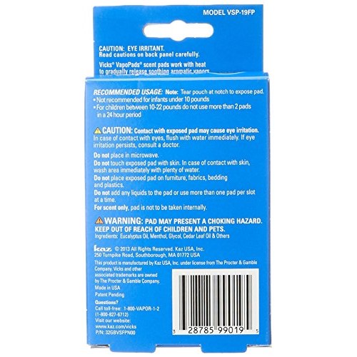 Vicks Vapo Pad Family Pack, 12 Count