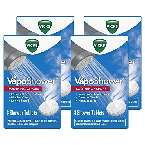 Vicks VapoShower, 3 tablets, (Pack of 4)