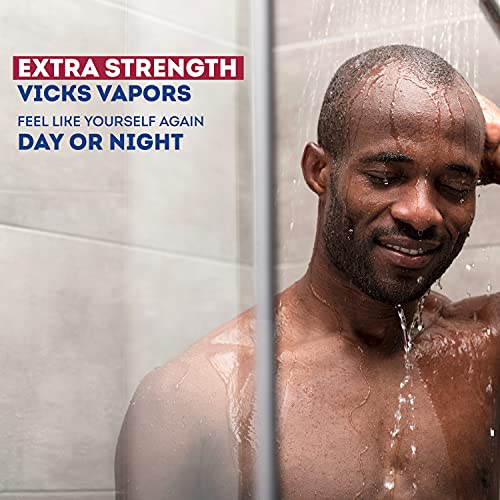 Vicks VapoShower Plus, Shower Bomb Tablets, Strong Soothing Non-Medicated Vap...