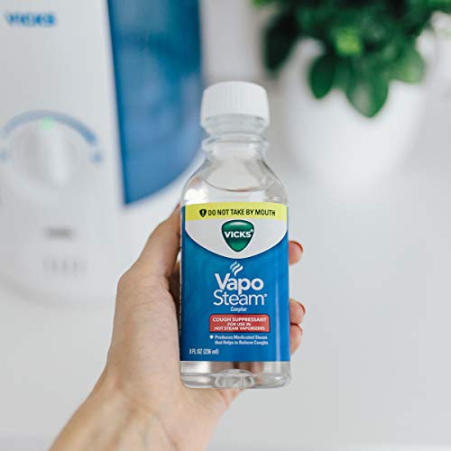 Vicks VapoSteam Medicated Liquid with Camphor, a Cough Suppressant, 8 Oz – Va...