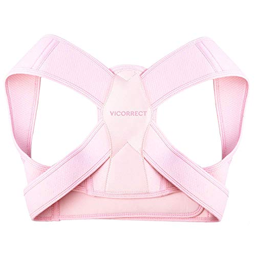 Posture Corrector for Women and Men, Vicorrect Adjustable Upper Back Brace fo...